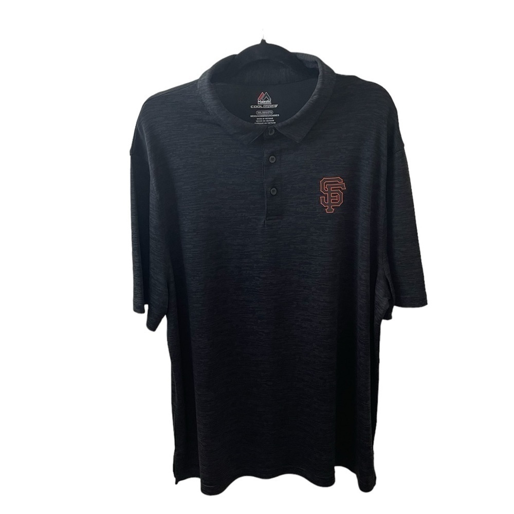 Majestic San Francisco Giants XXL charcoal Gray polo polyester Baseball Athlete